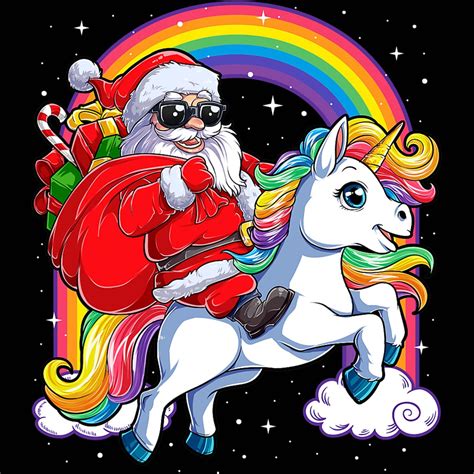 Magical holiday unicorn